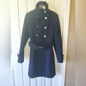 ARTIZIA Talula Babaton Size Medium Black Wool/Cashmere Blend Pea Coat